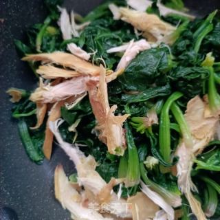 菠菜拌麻椒鸡的做法步骤：11