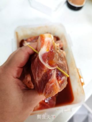 超简单又好吃的咸蛋黄叉烧的做法步骤：5