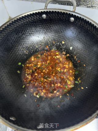 口蘑香肠蒸粉丝的做法步骤：8