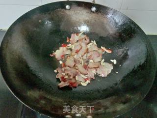 蕨菜炒腊肉的做法步骤：6