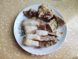 咸肉炖双笋的做法步骤：2