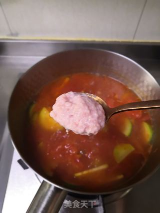 番茄肉圆汤的做法步骤：9
