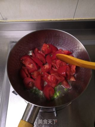 番茄肉圆汤的做法步骤：4
