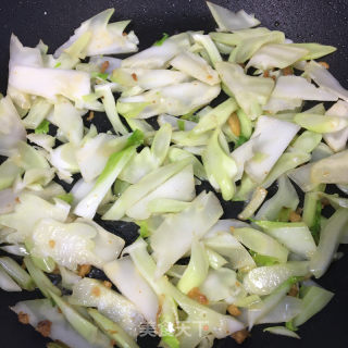 油渣炒有机花菜的做法步骤：5