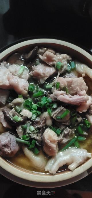 高压锅版香菇焖老母鸡的做法步骤：6