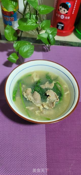 茴香苗瘦肉汤的做法步骤：10