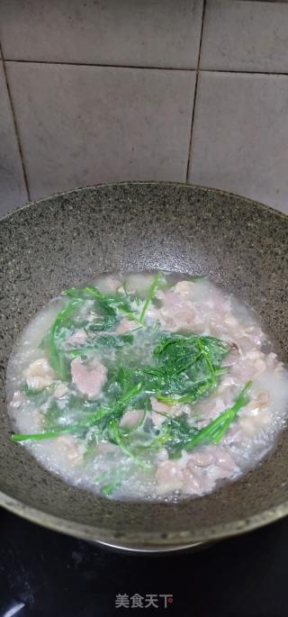 茴香苗瘦肉汤的做法步骤：8