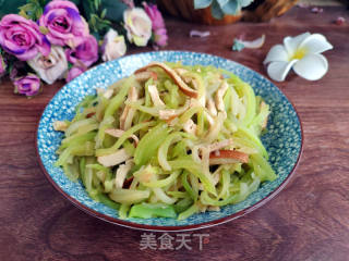 莴笋炒豆干的做法步骤：6