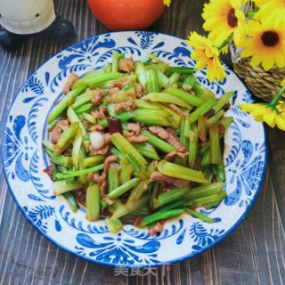 肉丝炒芹菜的做法步骤：10
