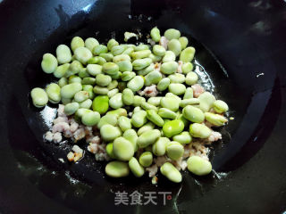 肉末蚕豆的做法步骤：7