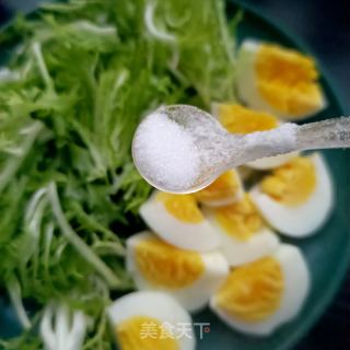 苦菊拌煮蛋的做法步骤：7