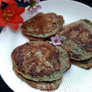 黑芝麻糊苦菜饼的做法步骤：13