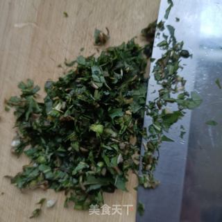 黑芝麻糊苦菜饼的做法步骤：2