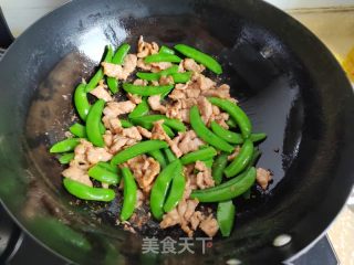 甜豆炒肉片的做法步骤：5