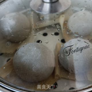 黑芝麻核桃桑葚粉馒头的做法步骤：10