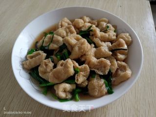 春韭焖豆腐仔的做法步骤：5