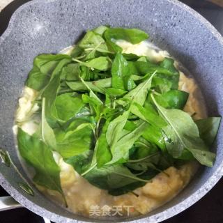 生滚枸杞叶蛋花汤的做法步骤：9