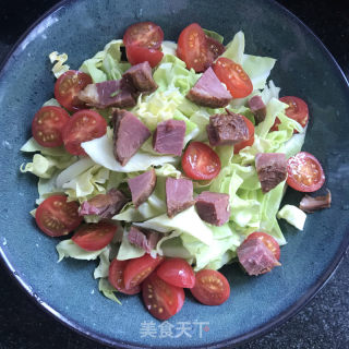蒜香牛肉鸡蛋沙拉的做法步骤：4