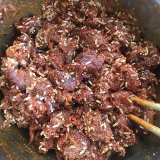 香辣粉蒸牛肉的做法步骤：7