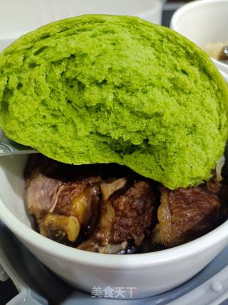 菠菜馒头的做法步骤：7