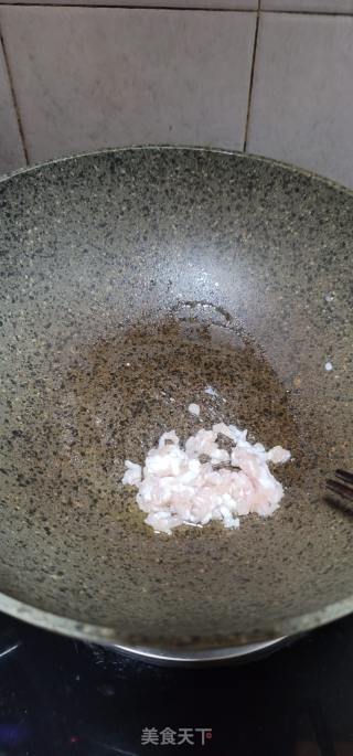 茴香肉末炒五谷饭的做法步骤：3
