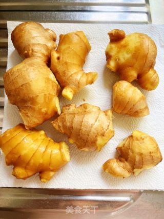 自制姜母糖砖+黑糖姜片的做法步骤：2