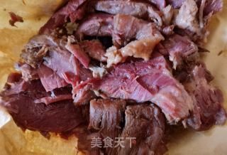 鸡肠草拌驴肉的做法步骤：4