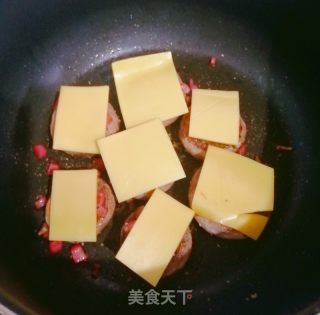 芝士煎口蘑的做法步骤：5