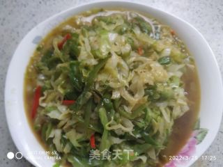 酸辣莲白的做法步骤：11
