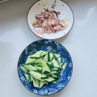 鸡肉黄瓜片的做法步骤：3