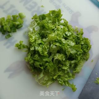生菜咖喱炒饭的做法步骤：2
