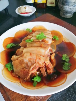 白萝卜蒸肉的做法步骤：7