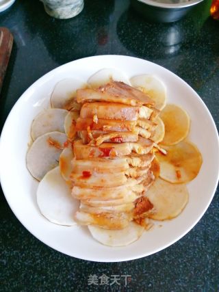 白萝卜蒸肉的做法步骤：5