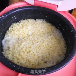 小米糯米饭的做法步骤：7