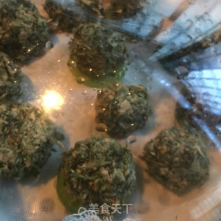 玉米面茵陈团子的做法步骤：7