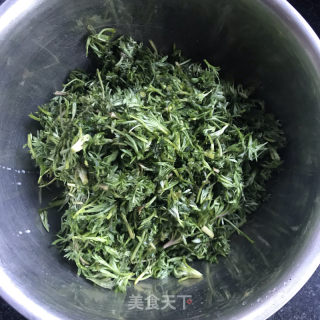 玉米面茵陈团子的做法步骤：2