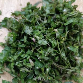 荠菜海虹滑蛋的做法步骤：6