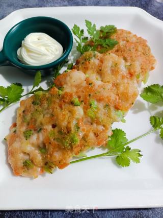蔬菜鲜虾饼的做法步骤：12