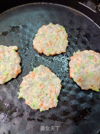 蔬菜鲜虾饼的做法步骤：10