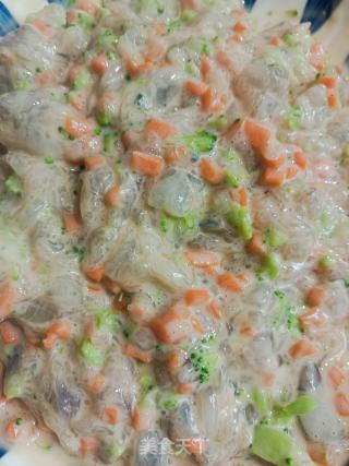 蔬菜鲜虾饼的做法步骤：9