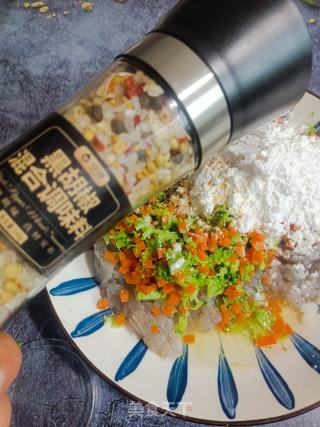 蔬菜鲜虾饼的做法步骤：8