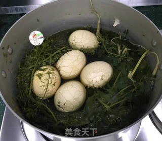荠菜花煮鸡蛋的做法步骤：7
