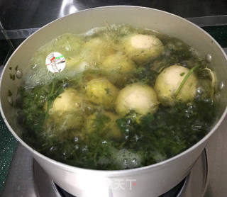 荠菜花煮鸡蛋的做法步骤：6