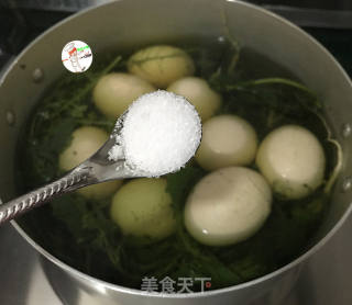 荠菜花煮鸡蛋的做法步骤：5