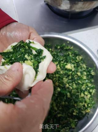 菠菜鸡蛋馅饼的做法步骤：7