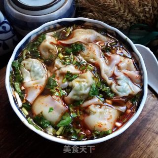 荠菜鲜肉馄饨的做法步骤：12