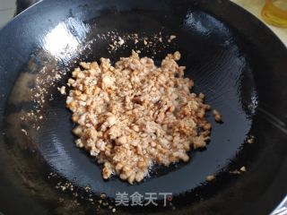 肉末炒儿菜的做法步骤：3