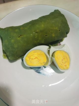 艾草煎饼的做法步骤：6