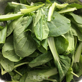 蒜片炒小青菜的做法步骤：1