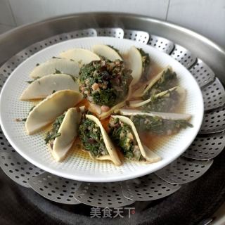 竹笋面条菜肉夹的做法步骤：7